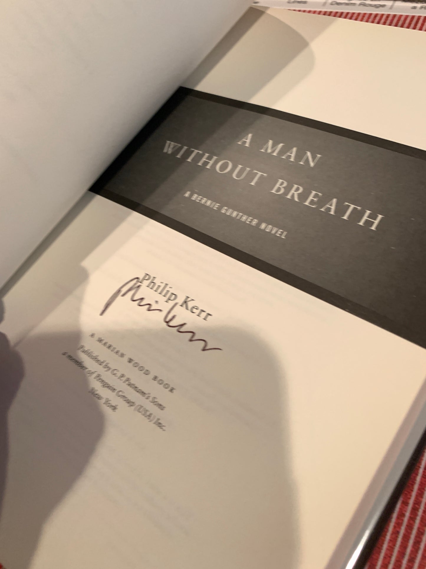 MAN WITHOUT BREATH by Phillip Kerr