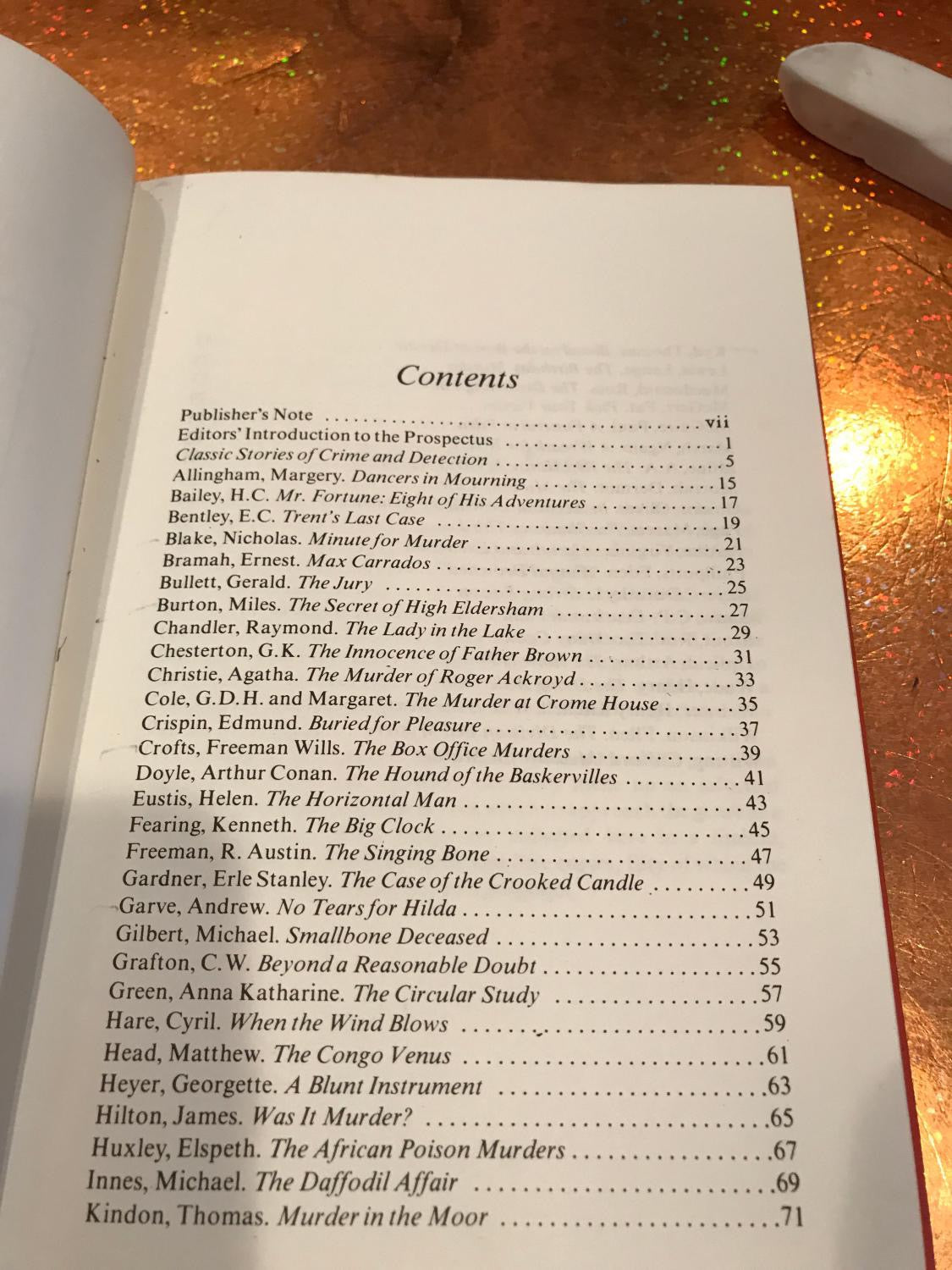 A BOOK OF PREFACES to fifty classics of crime fiction 1900-1950