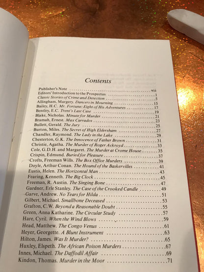 A BOOK OF PREFACES to fifty classics of crime fiction 1900-1950