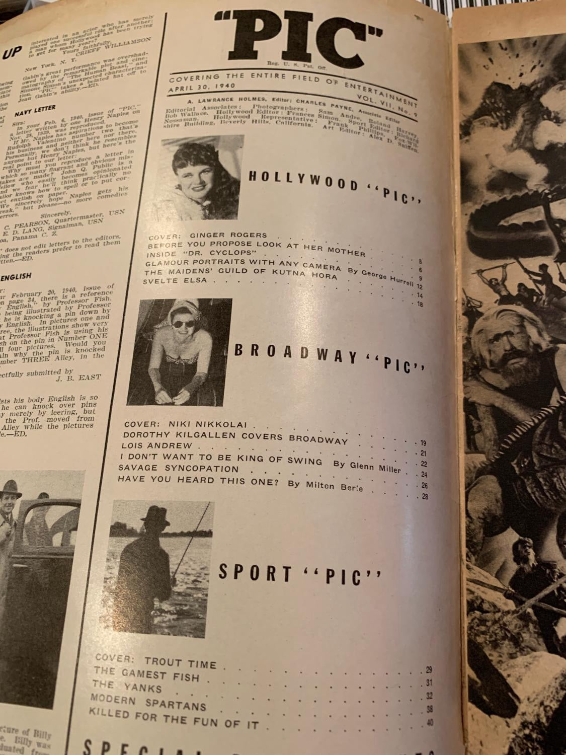 PIC magazine- APRIL 30, 1940
