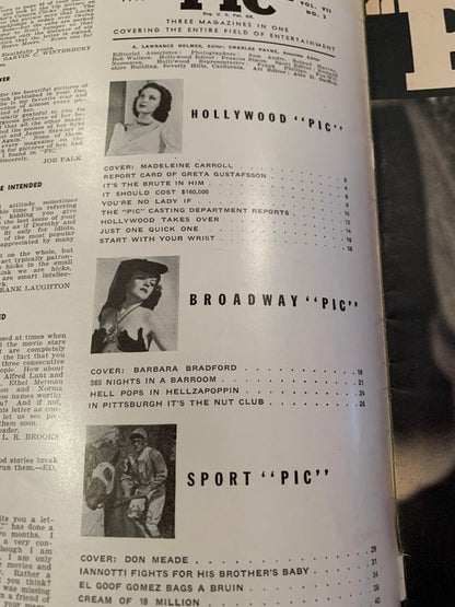 PIC magazine- FEB 6, 1940