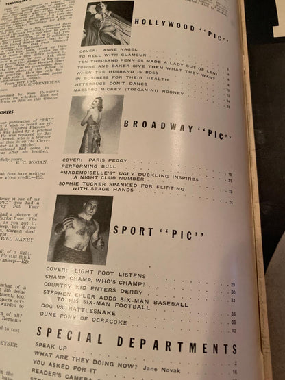 PIC magazine- OCT 3, 1939