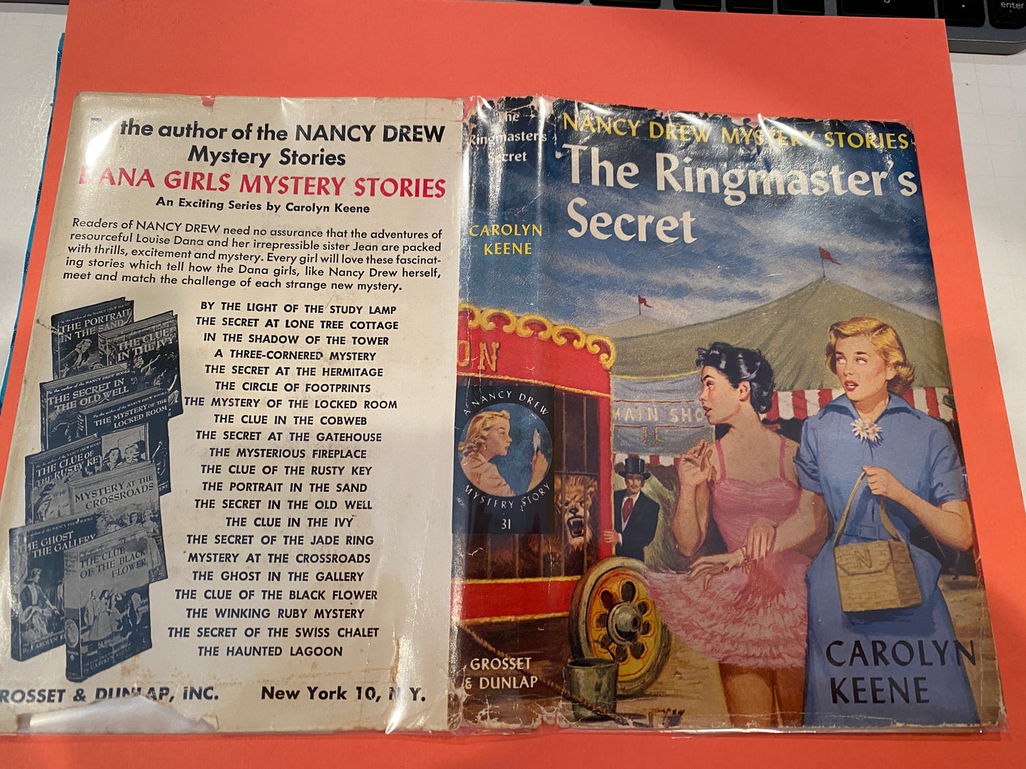 THE Ringmaster's secret ( 1953A-1) 1st edition Nancy Drew