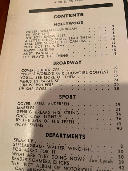 PIC magazine- JULY 25, 1939
