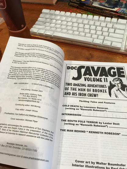 DOC SAVAGE # 11 COLD DEATH & THE SOUTH POLE TERROR