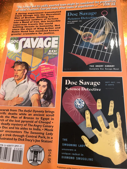 DOC SAVAGE # 63 THE AWFUL DYNASTY-THE ANGRY CANARY- THE SWOONING LADY