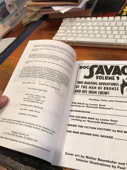 DOC SAVAGE # 9 THE MAJII & THE GOLDEN MAN