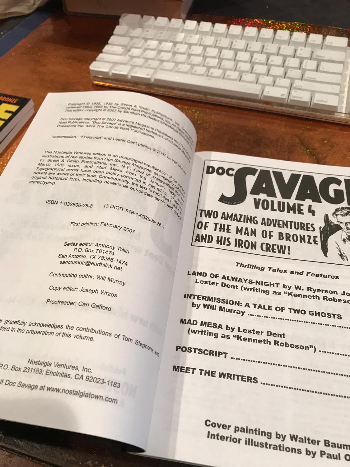 DOC SAVAGE # 4 LAND OF ALWAYS NIGHT & MAD MESA