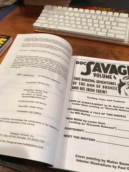 DOC SAVAGE # 4 LAND OF ALWAYS NIGHT & MAD MESA
