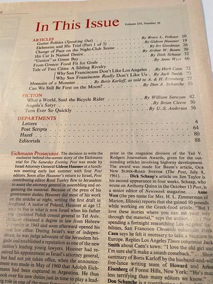 Saturday Evening Post November 3, 1962