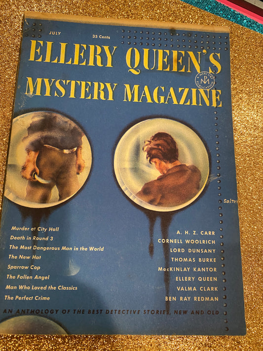 Ellery Queen Mystery Magazine July  1951 vol 18 #92
