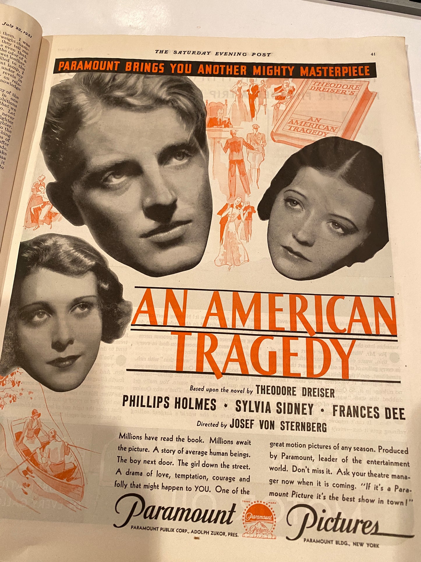 Saturday Evening Post July 25, 1931