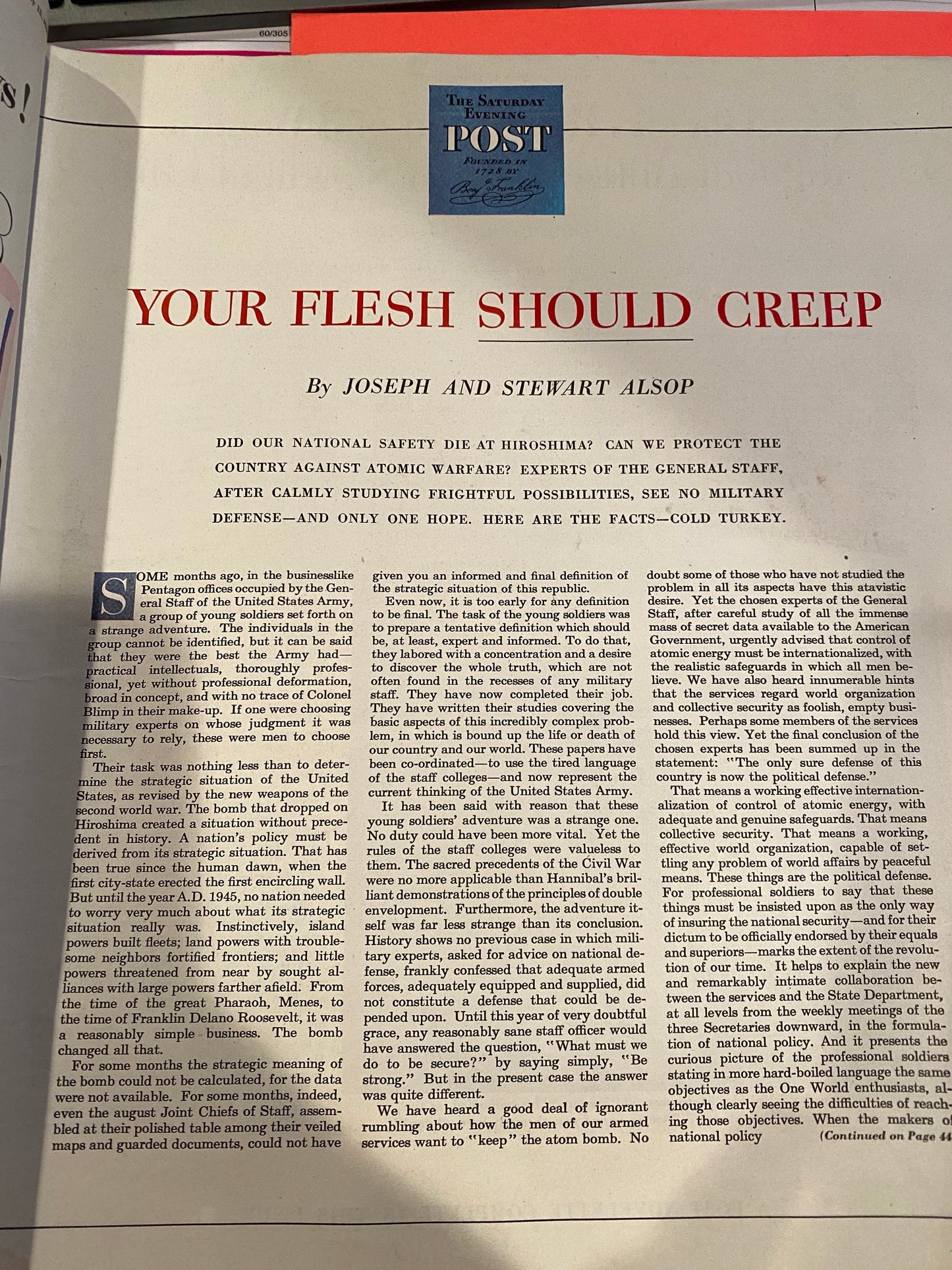 Saturday Evening Post July 13 1946
