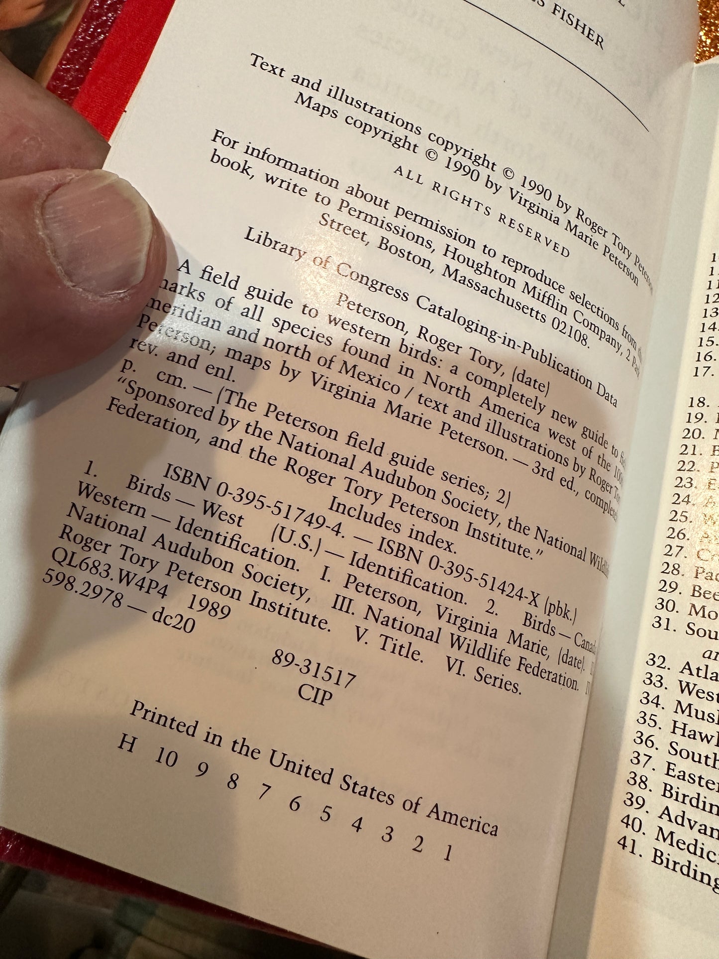 A field Guide to Western Birds Limited by Roger Toby Peterson