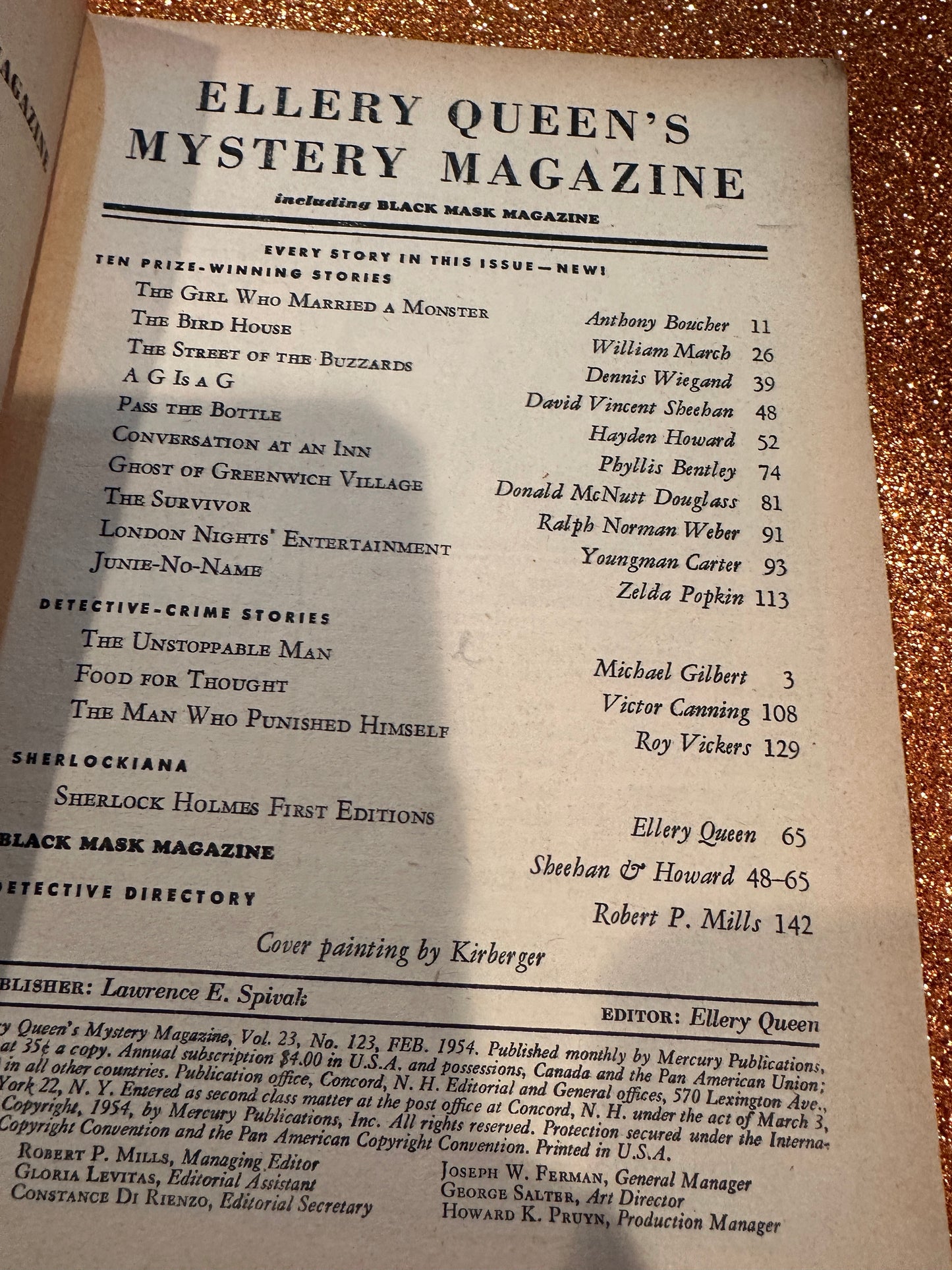 Ellery Queen Mystery Magazine vol 23 #123