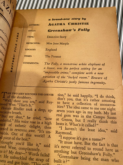Ellery Queen Mystery Magazine  March 1957