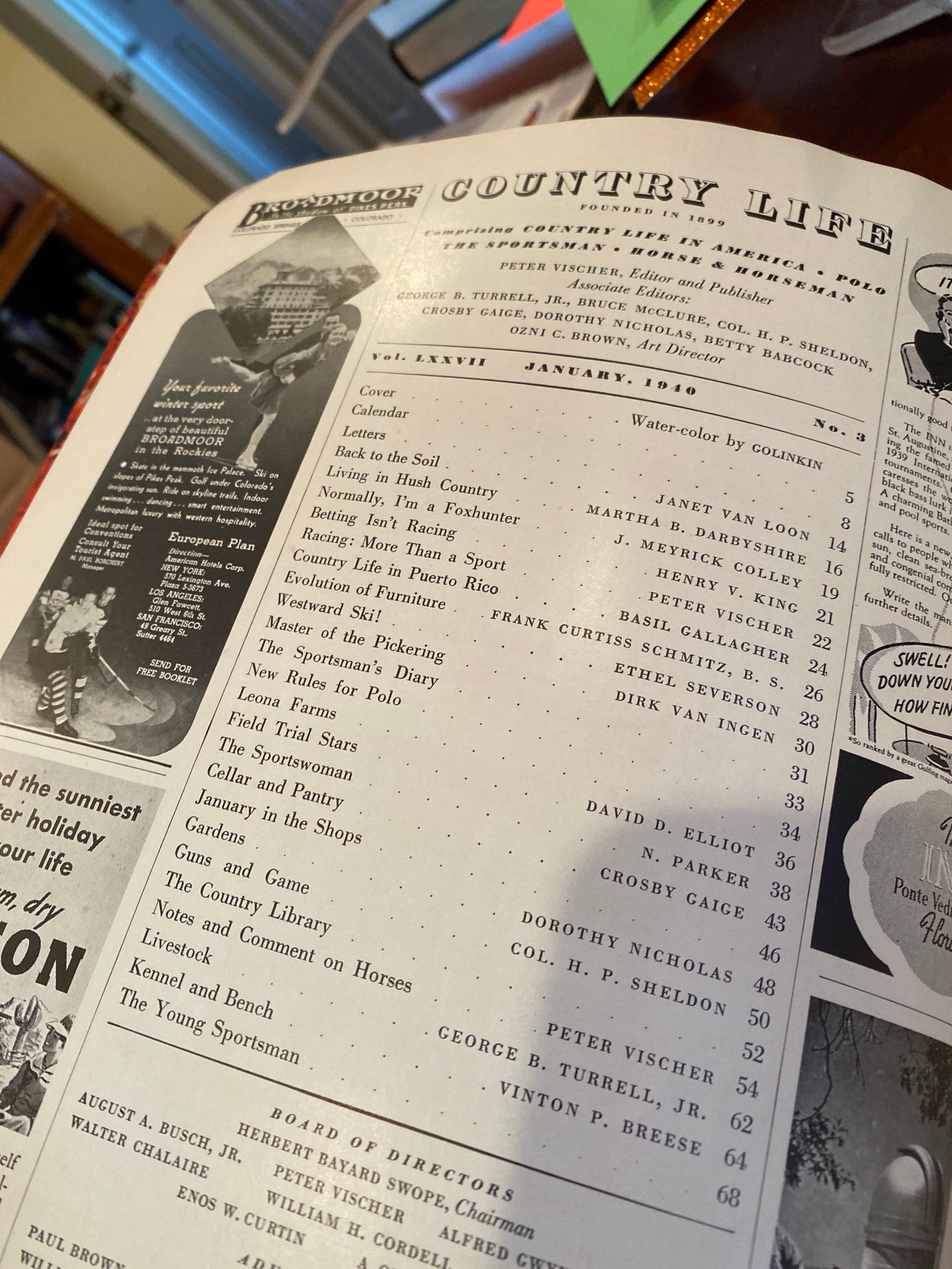 Country Life  January 1940