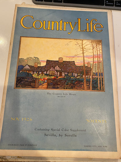 COUNTRY LIFE MAGAZINE NOV 1926