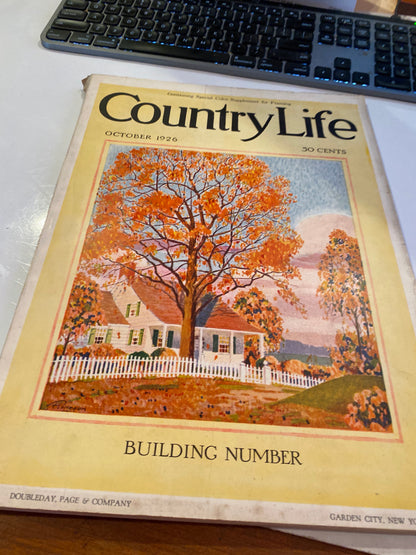 COUNTRY LIFE MAGAZINE OCT 1926  BUILDING number