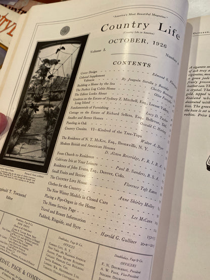 COUNTRY LIFE MAGAZINE OCT 1926  BUILDING number