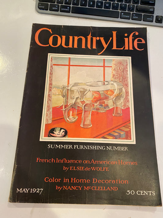 COUNTRY LIFE MAGAZINE MAY 1927 sumer furnishing number