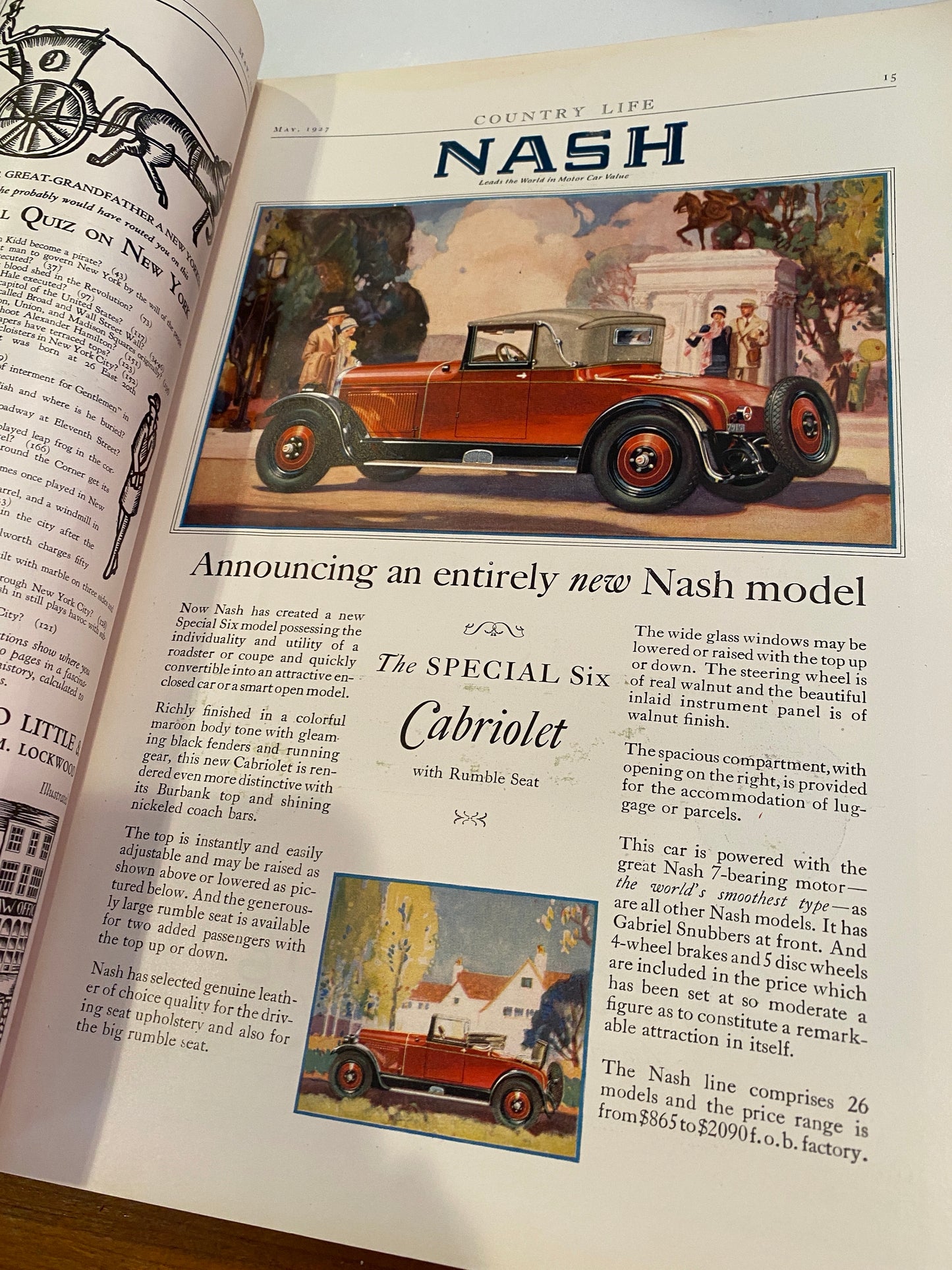 COUNTRY LIFE MAGAZINE MAY 1927 sumer furnishing number