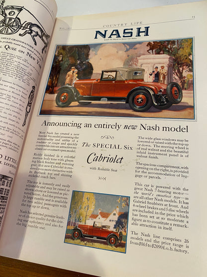COUNTRY LIFE MAGAZINE MAY 1927 sumer furnishing number