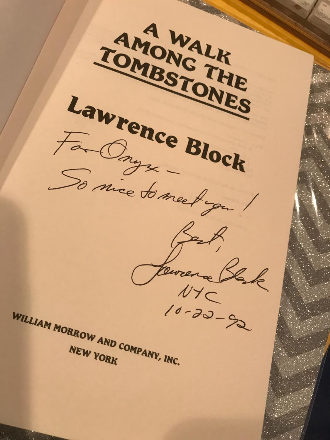 A Walk Among the Tombstones