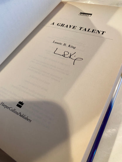 A GRAVE TALENT ( author's first book)