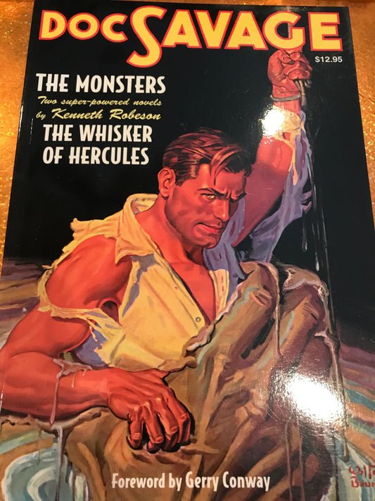 DOC SAVAGE # 18 THE MONSTERS and THE WISKER OF HERCULESBAMA cover