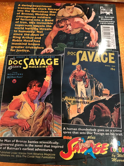 DOC SAVAGE # 18 THE MONSTERS and THE WISKER OF HERCULESBAMA cover