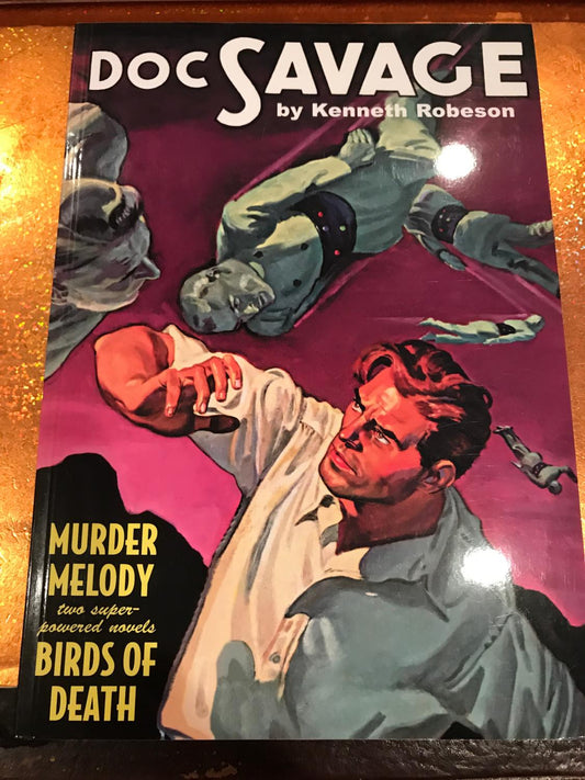 DOC SAVAGE #38 MURDER MELODY and BIRDS OF DEATHBAMA cover