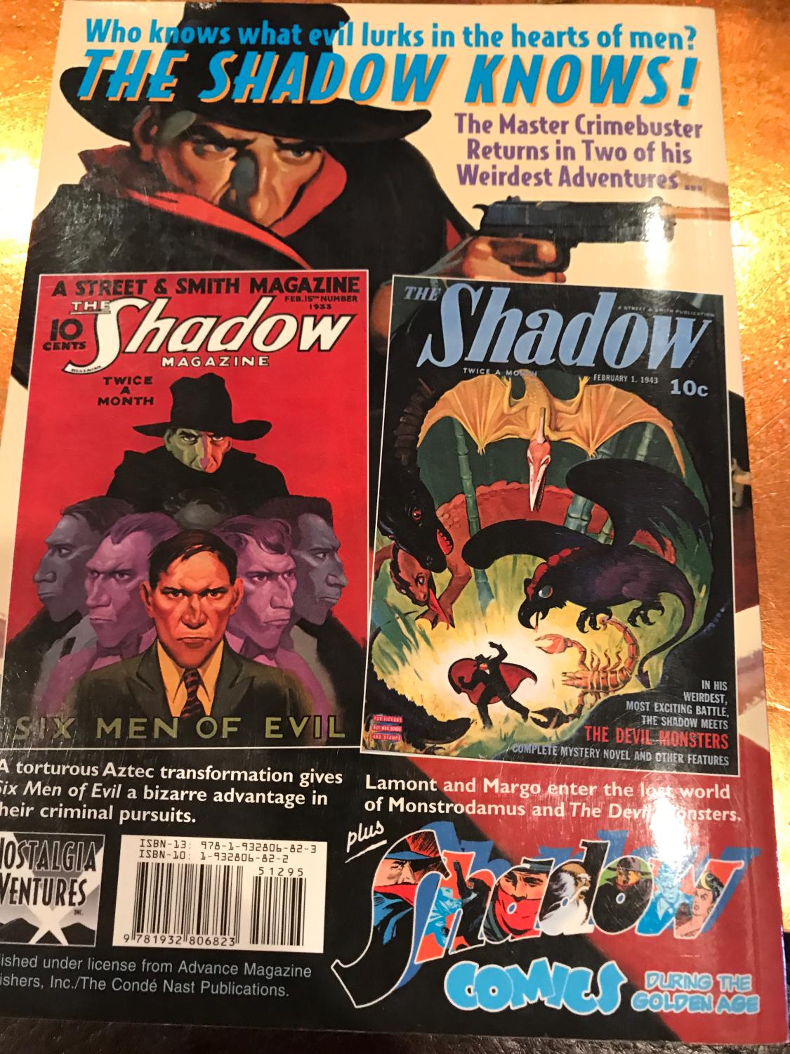 THE SHADOW # 13 SIX MEN OF EVIL & THE DEVIL MONSTERS